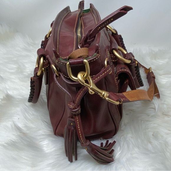 Dooney & Bourke Dark Red Florentine Handbag - Picture 4 of 13
